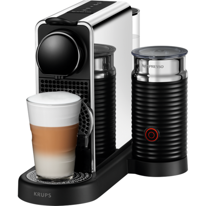 Krups Nespresso CitiZ&Milk Platinum XN630D Kapselmaschine, edelstahl