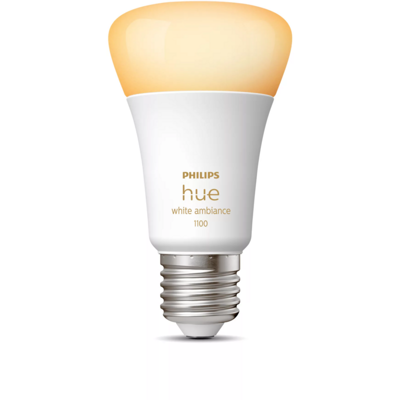 Philips HUE White Ambiance A60 Smarte Lampe E27 1100 lm LED-Lampe, ersetzt 75