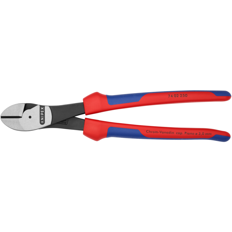 KNIPEX Kraft-Seitenschneider 74 02 250 Schneid-Zange, angeschmiedete Gelenkachse