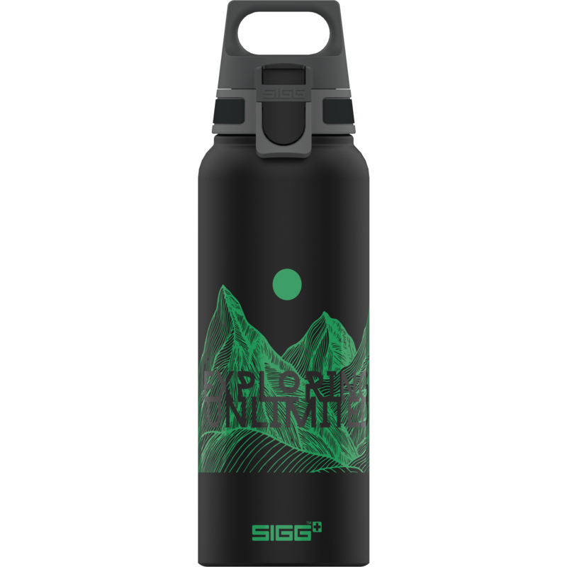 SIGG Trinkflasche WMB ONE Pathfinder Black 1,0Liter, schwarz