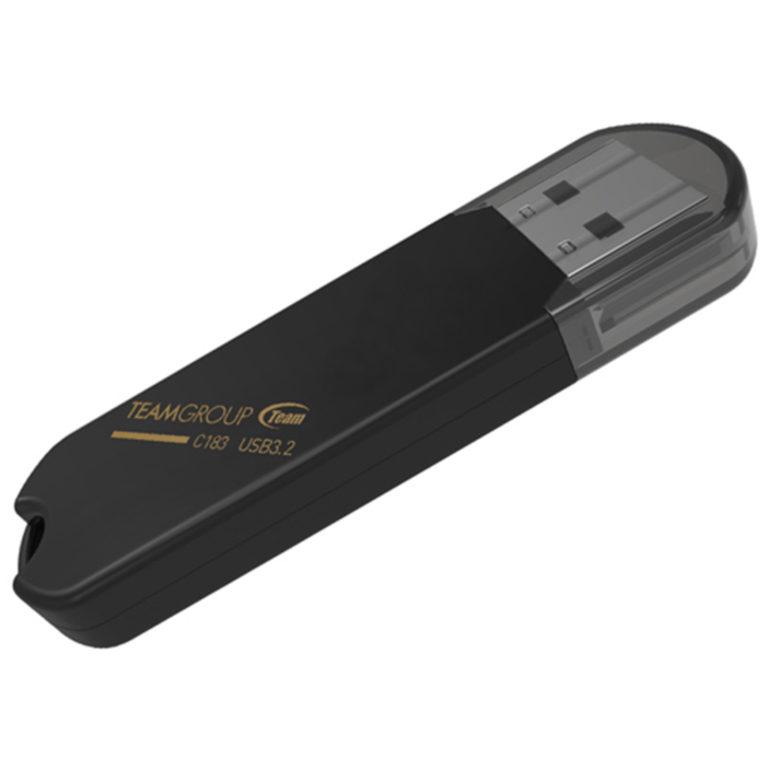 Team Group C183 64 GB USB-Stick, schwarz, USB-A 3.2 Gen 1