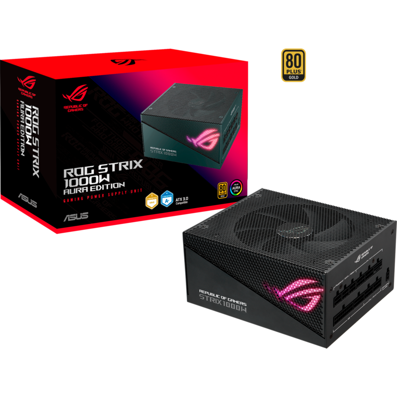 ASUS ROG STRIX 1000W Gold Aura Edition PC-Netzteil, schwarz, 5x PCIe