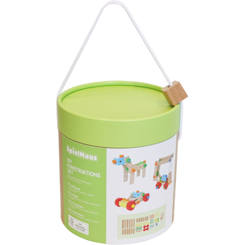 SpielMaus Holz Do-it-yourself Konstruktions-Set, 90-teilig