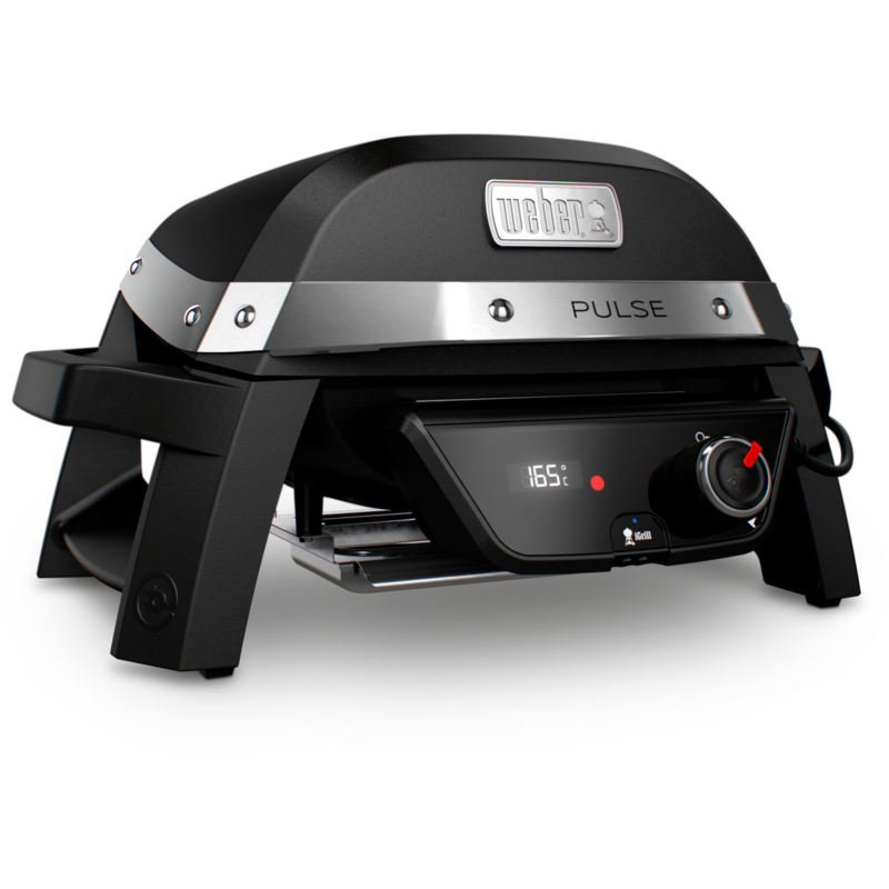 Weber Elektrogrill Pulse 1000 Grill, schwarz/silber, 1.800 Watt