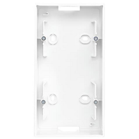 Busch-Jaeger Aufputz-Gehäuse für Einsätze und Zentralscheiben mit Abdeckrahmen