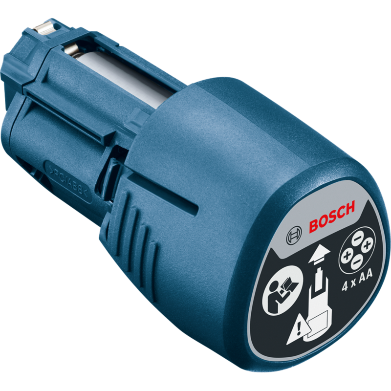 Bosch Professional Batterie-Adapter AA1, blau, für Messgeräte und Linienlaser