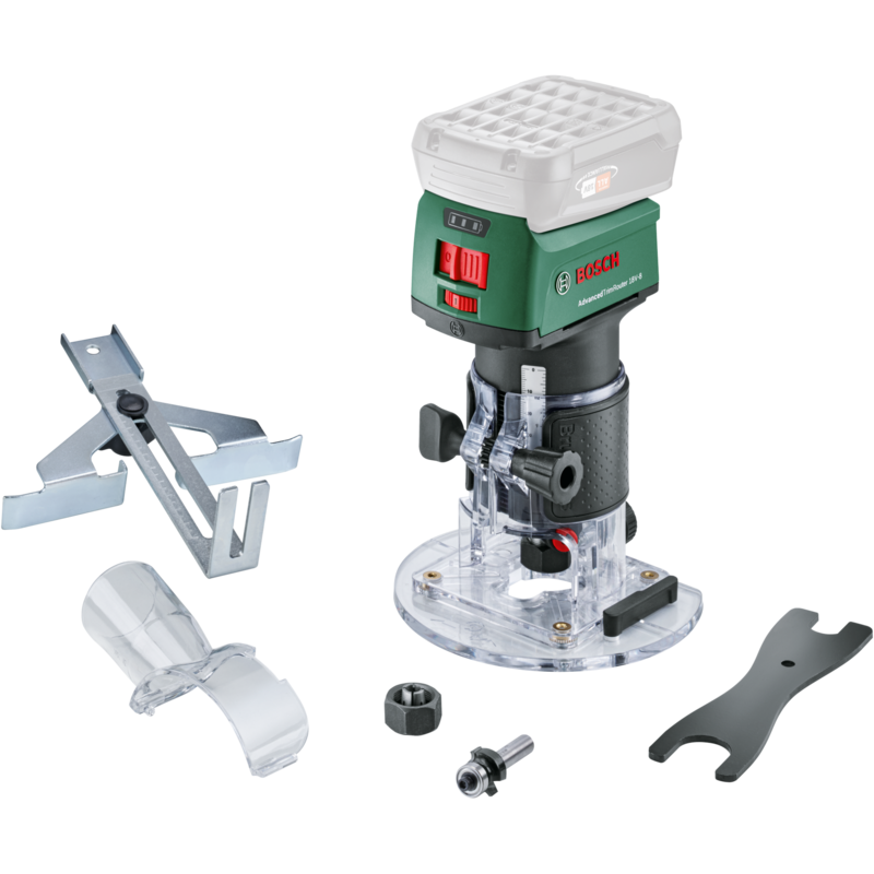 Bosch Heimwerken & Garten Akku-Oberfräse AdvancedTrimRouter 18V-8, grün/schwarz