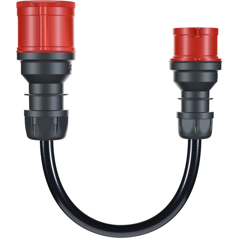 go-e Adapter für Gemini flex 22 kW, CEE rot Drehstrom 32A > CEE rot 16A