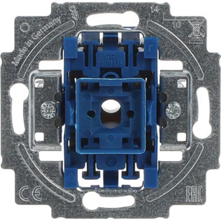 Busch-Jaeger Wippschalter-Einsatz Kreuzschalter 230 Volt 10 Ampere Typ 2000/7 US