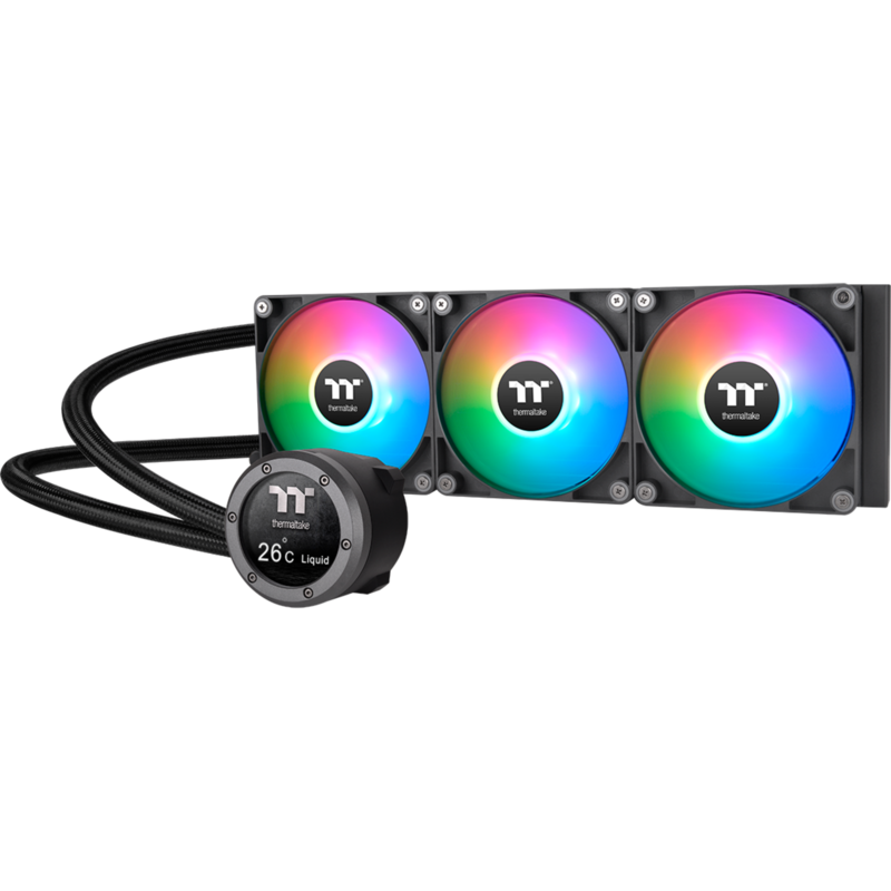 Thermaltake TH360 V2 Ultra ARGB Sync AIO Liquid Cooler Wasserkühlung, schwarz