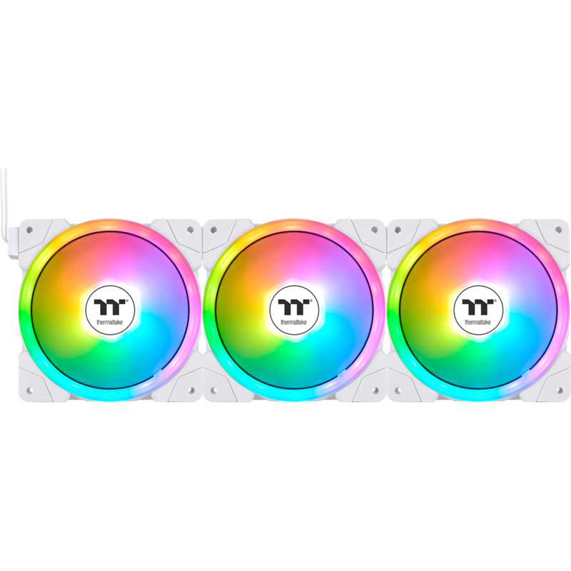 Thermaltake SWAFAN EX12 ARGB Sync PC Cooling Fan White TT Premium Edition