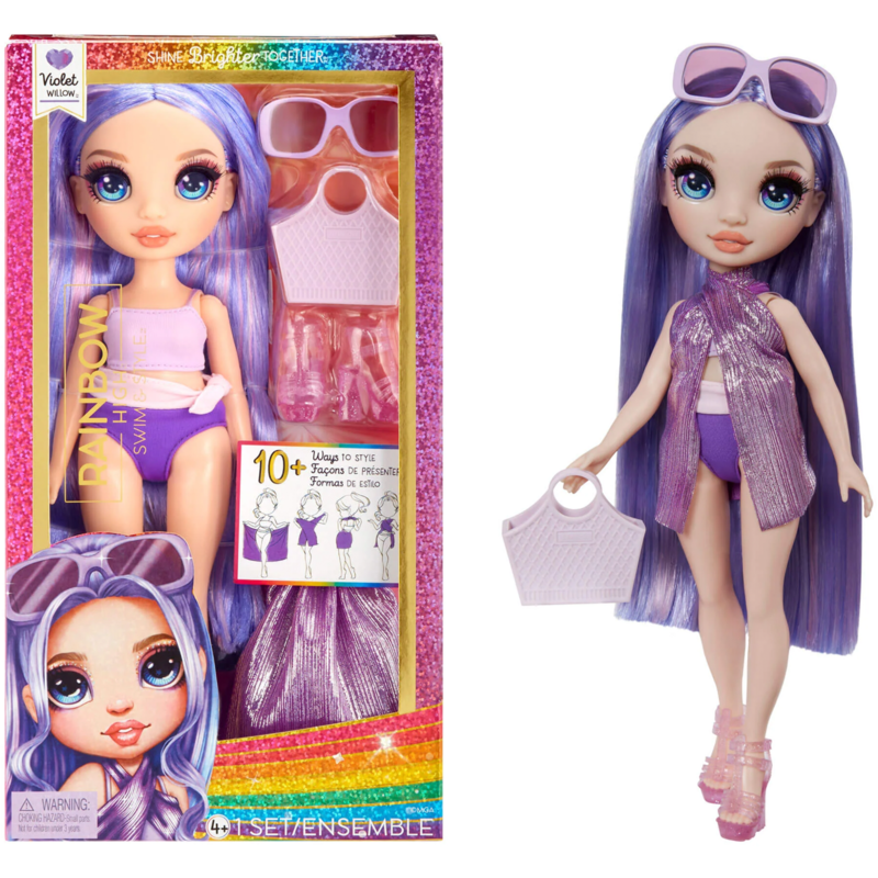 MGA Entertainment Rainbow High Swim & Style - Violet (Purple) Puppe