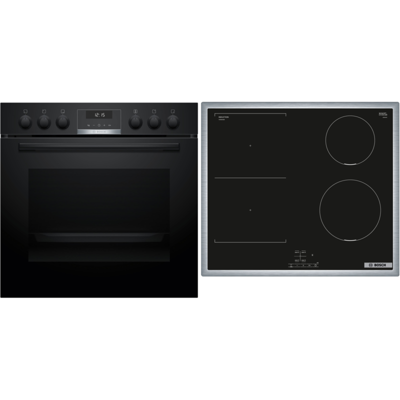 Bosch Home HND616LS63 Herdset, schwarz/edelstahl