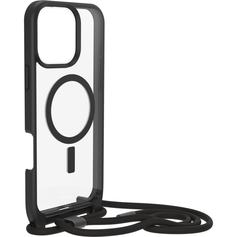 Otterbox React Necklace Handyhülle, transparent/schwarz, iPhone 16 Pro Max