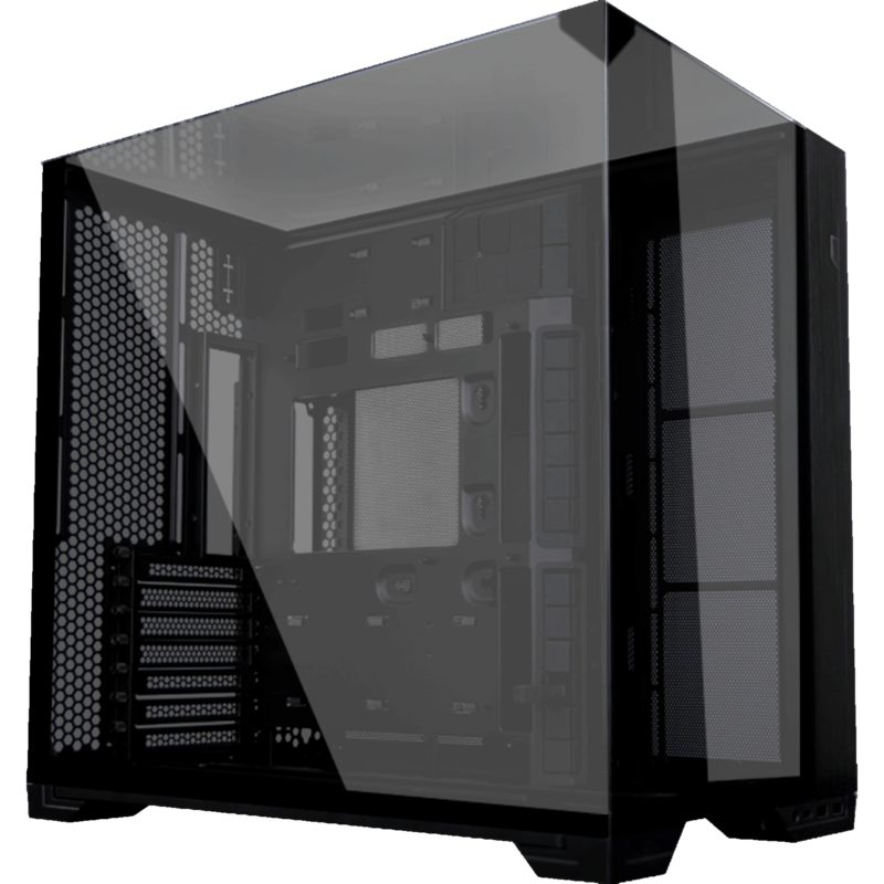Lian Li O11 Vision Compact Tower-Gehäuse, schwarz, Tempered Glass x 3
