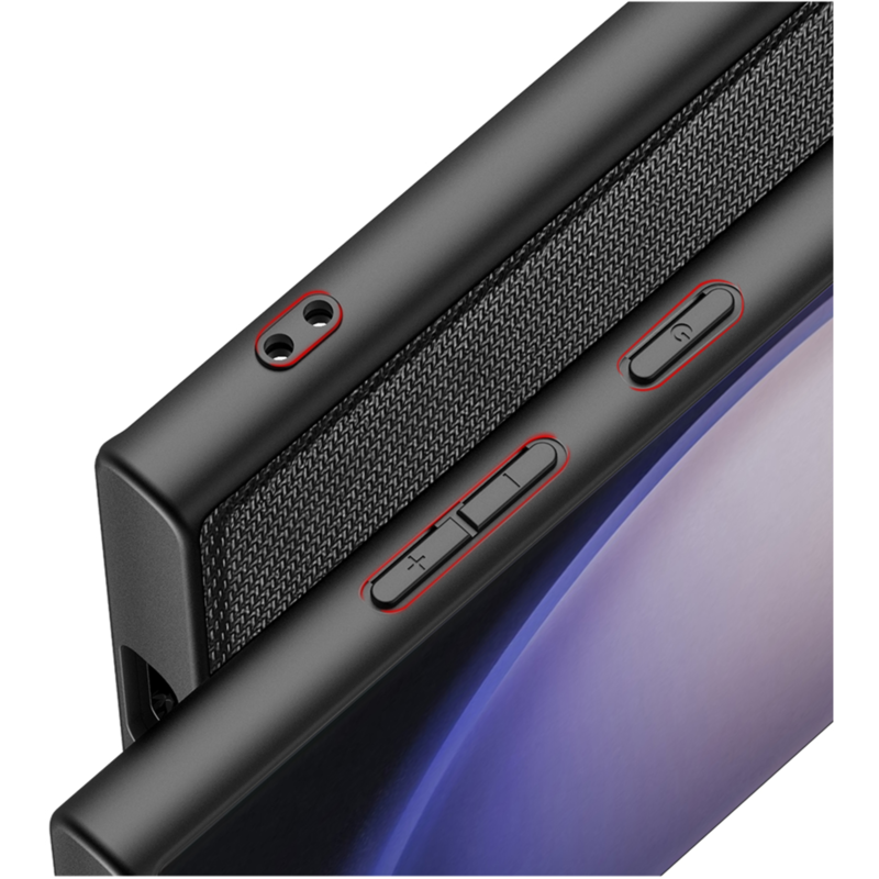 Nevox StyleShell NYLO Handyhülle, schwarz, Samsung Galaxy S25 Ultra