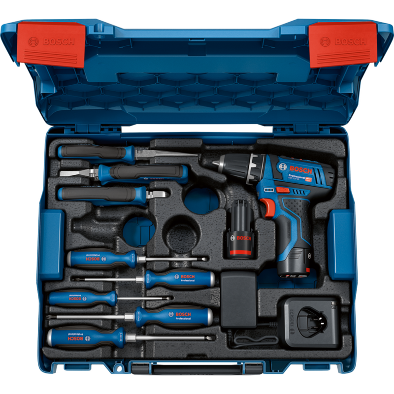 Bosch Professional Akku-Bohrschrauber GSR 12V-15 Professional Set, 12Volt