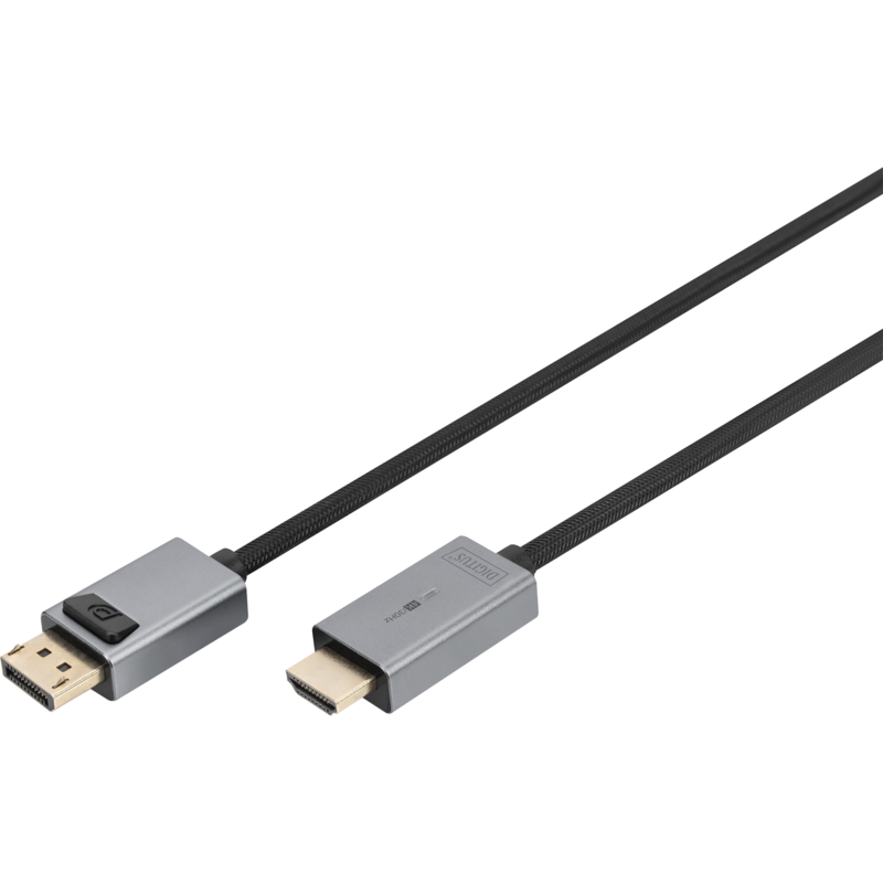 Digitus Adapterkabel DisplayPort > HDMI, UHD 4K Kabel, schwarz, 3 Meter