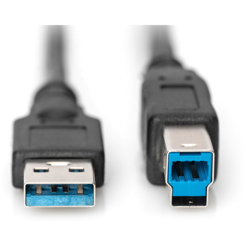Digitus USB 3.2 Gen 1 Anschlusskabel USB-A > USB-B Kabel, schwarz, 1,80 Meter