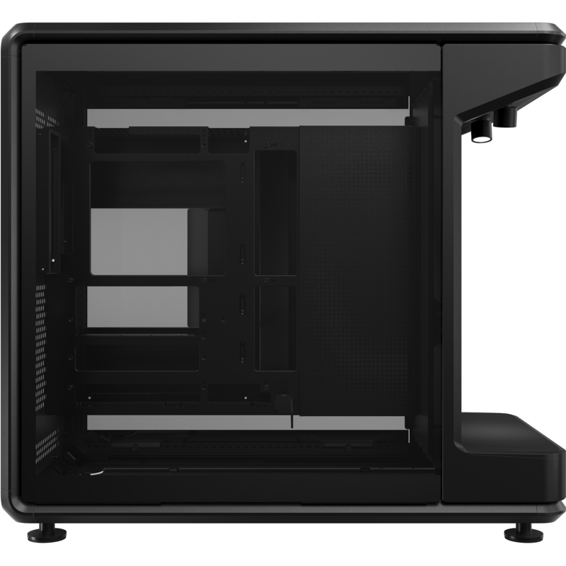 Cooler Master MasterFrame 360 Stage LCD Tower-Gehäuse, schwarz, Tempered Glass
