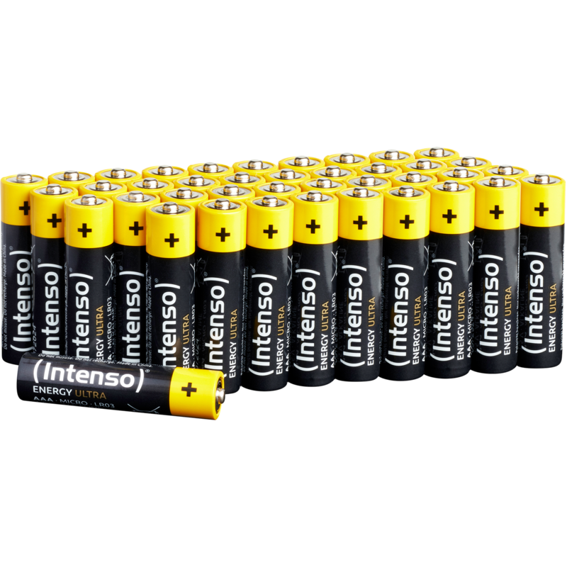 Intenso Energy Ultra AAA - LR03 Batterie, schwarz/gelb, 40er Pack
