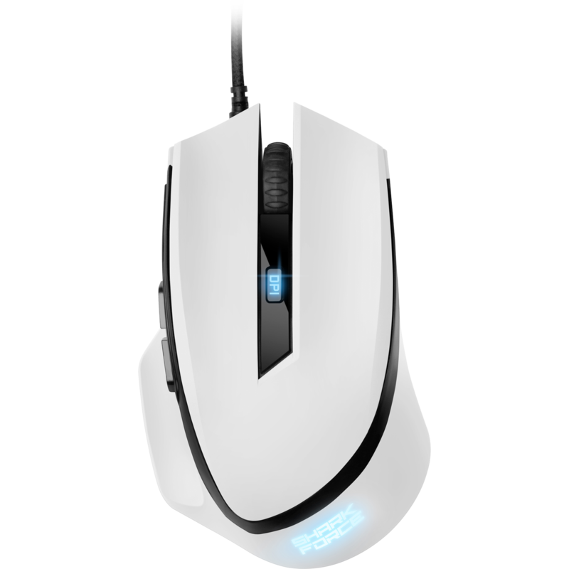 Sharkoon SHARK Force II Gaming-Maus, weiß