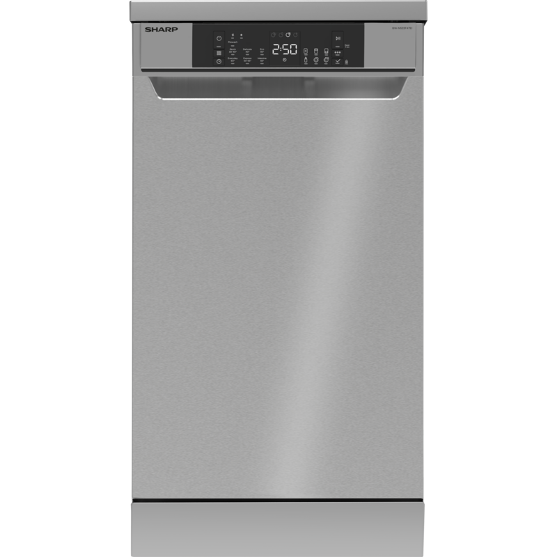 SHARP QW-NS22F47EI-DE Spülmaschine, edelstahl, 45 cm