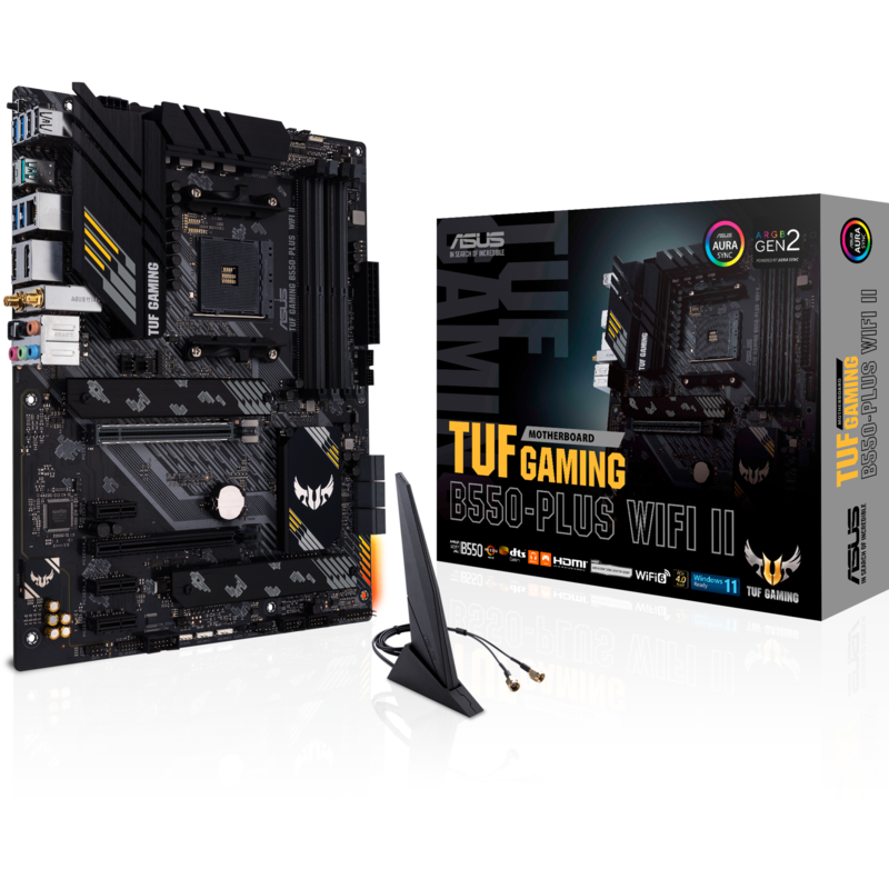 ASUS TUF GAMING B550-PLUS WIFI II Mainboard, schwarz