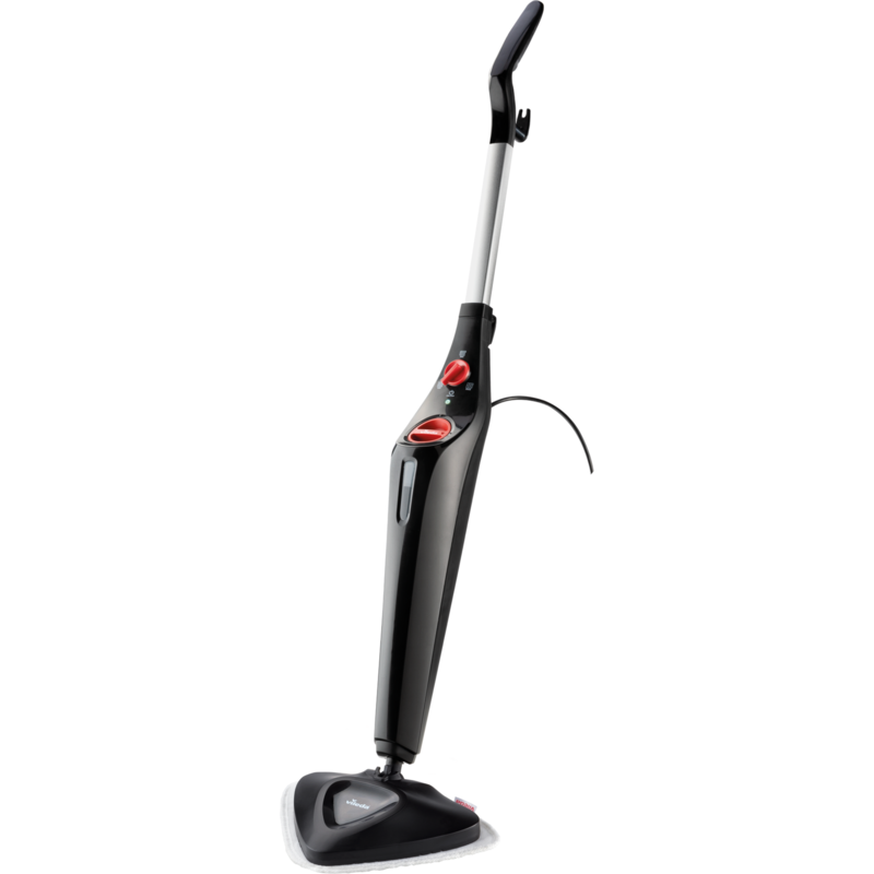 Vileda Dampfreiniger Steam Plus + PowerPad, schwarz/rot, 1.550 Watt