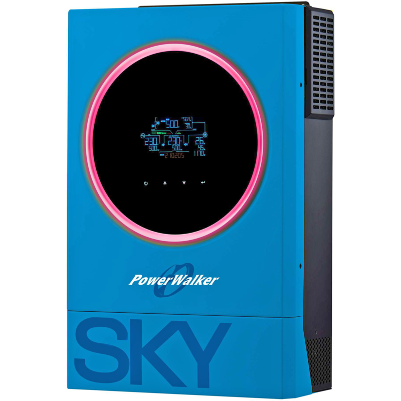 BlueWalker Solar-Wechselrichter 5600 SKY OGN, schwarz/blau, 5.600 VA / 5.600 W