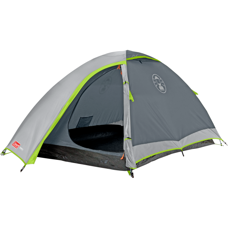 Coleman 3-Personen-Kuppelzelt Darwin 3 Zelt, grau/hellgrün