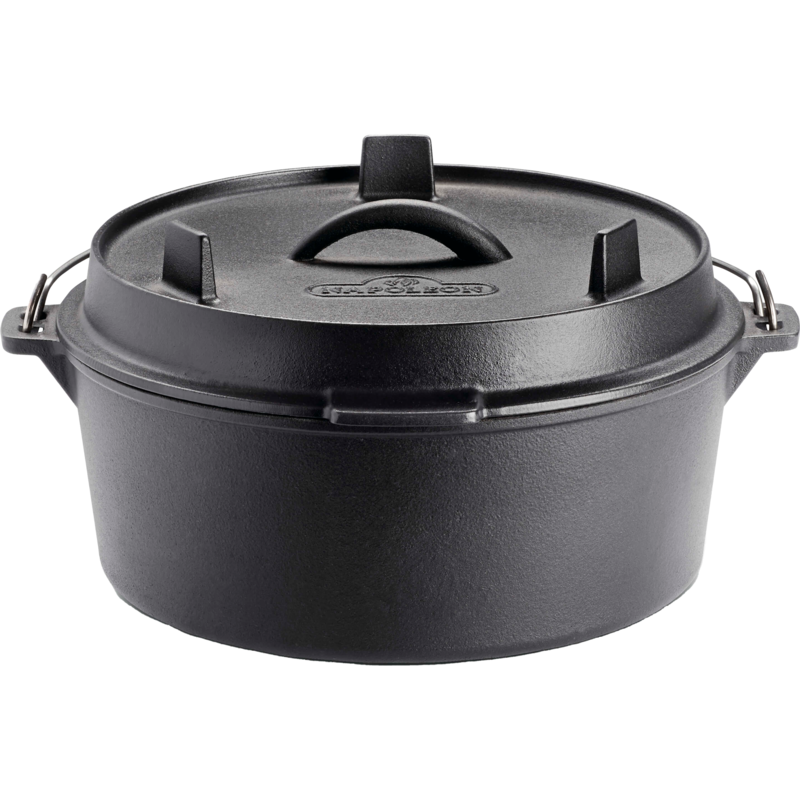 Napoleon Gusseisen Dutch Oven mit Deckel Topf, schwarz, Ø 28cm, 6 Liter