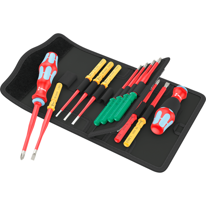 Wera Kraftform Kompakt VDE Stainless 17 extra slim 1 Tool Finder, 17-teilig