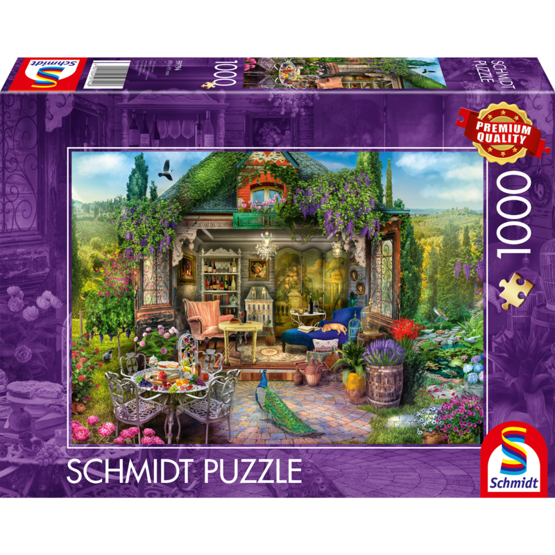Schmidt Spiele Gartenhausglück in den Weinbergen Puzzle, 1000 Teile