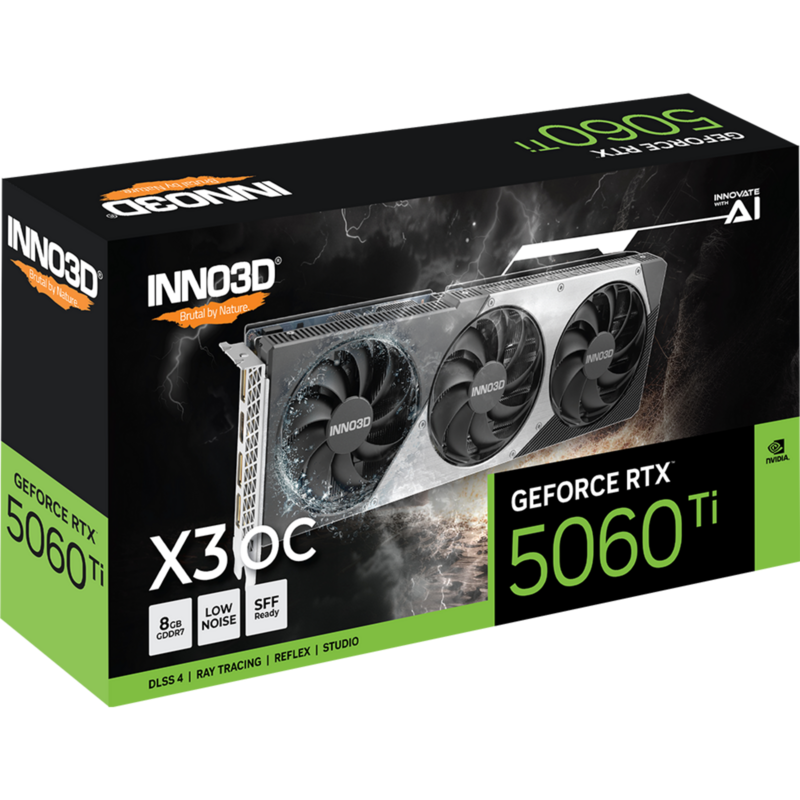 INNO3D GeForce RTX 5060 Ti TWIN X3 OC 8GB Grafikkarte, DLSS 4, 3x DisplayPort