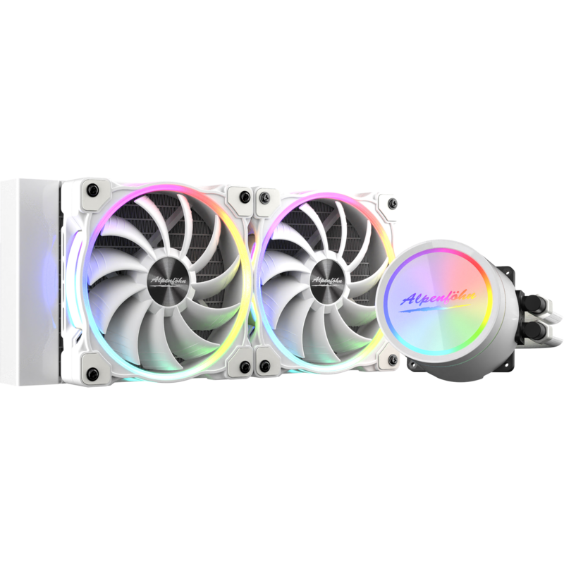 Alpenföhn Gletscherwasser 240 White RGB 240mm Wasserkühlung, weiß