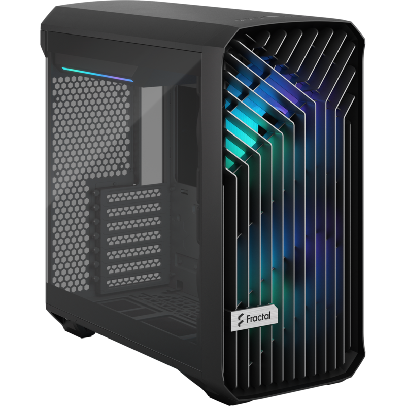Fractal Design Torrent Compact RGB Black TG Light Tint Tower-Gehäuse, schwarz