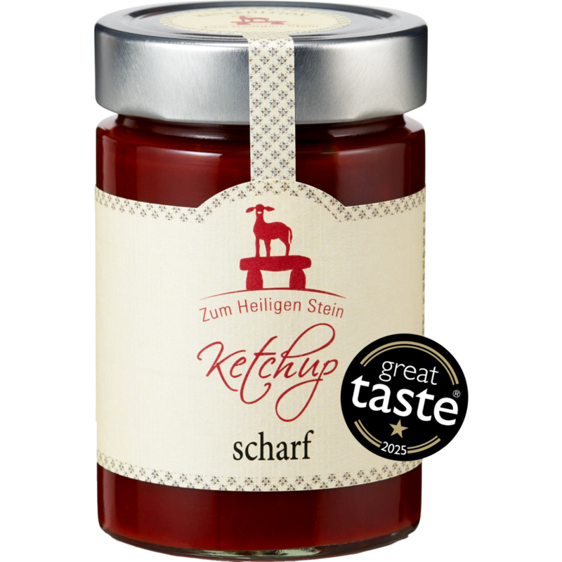 Zum Heiligen Stein Ketchup scharf Sauce, 400 g
