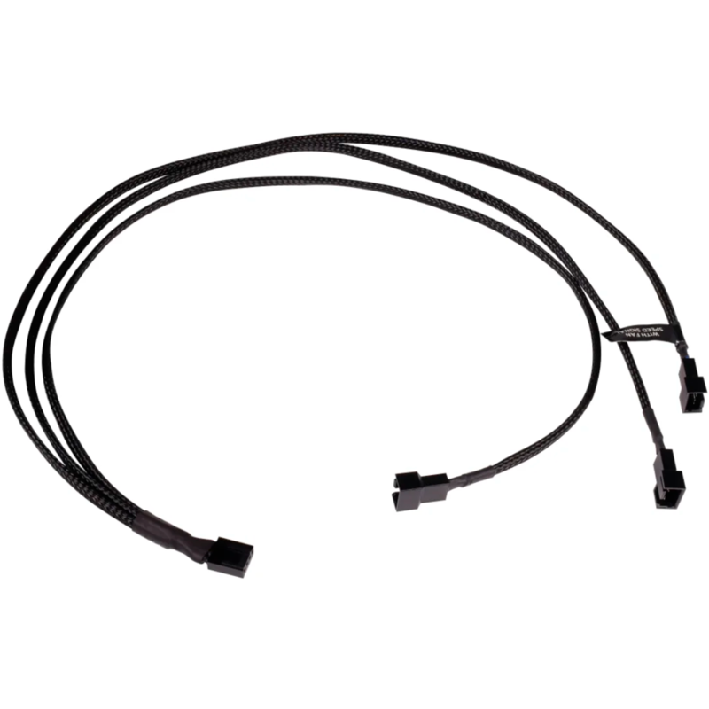 Alphacool Y-Kabelsplitter 4-Pin auf 3x 4-Pin PWM, 60cm, schwarz