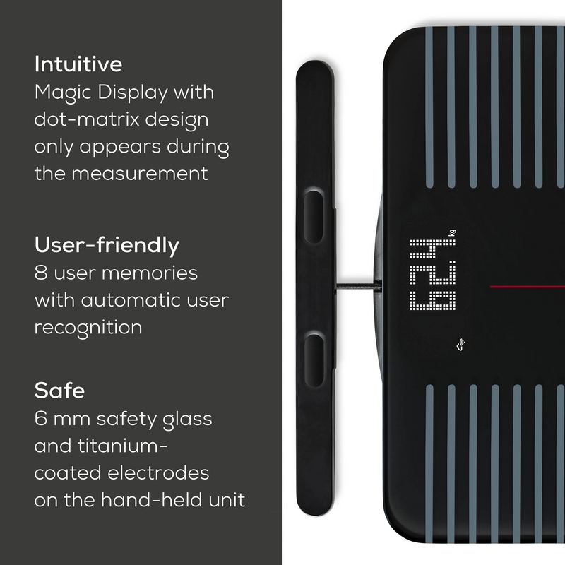 Beurer Diagnosewaage BF 990 mit Handteil Waage, schwarz, WIFI / Bluetooth, Gebraucht