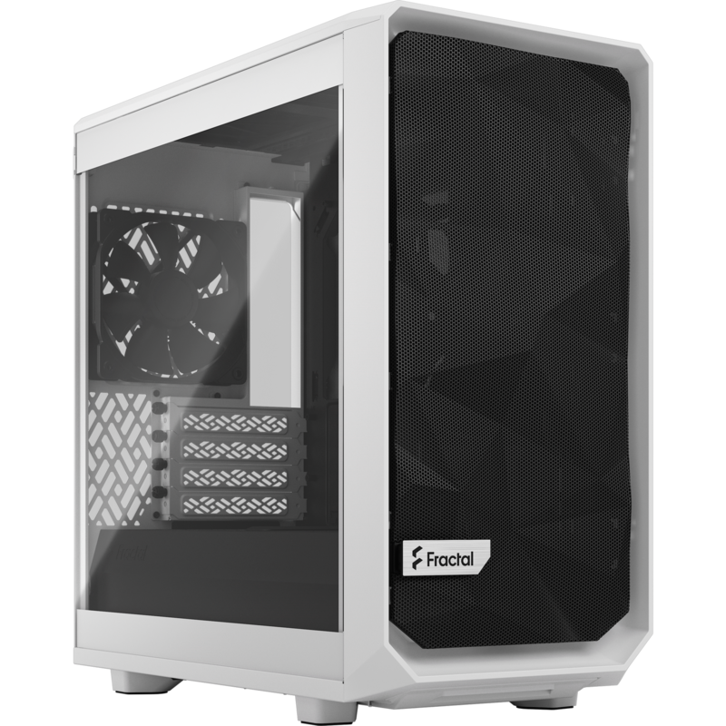 Fractal Design Meshify 2 Mini White TG Clear Tint Tower-Gehäuse, weiß, Tempered