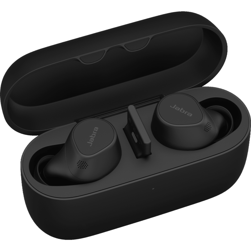 Jabra Evolve2 Buds Kopfhörer, schwarz, UC, USB-A, Bluetooth