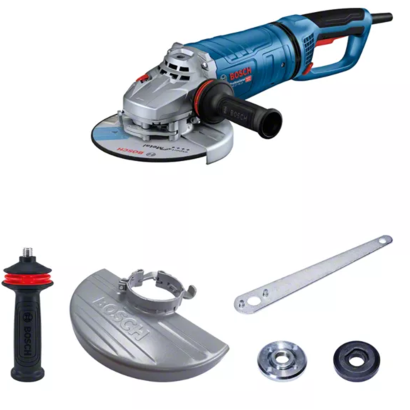 Bosch Professional Winkelschleifer GWS 27-180 JR Professional, blau, 2.700 Watt