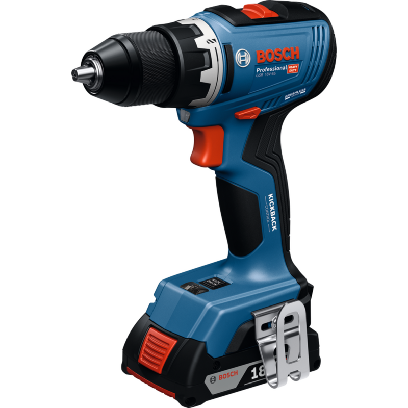 Bosch Professional Akku-Bohrschrauber GSR 18V-65 Professional, Profi-Set mit