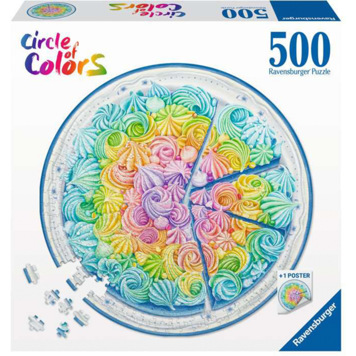 Ravensburger Puzzle Circle of Colors Rainbow Cake, Teile: 500