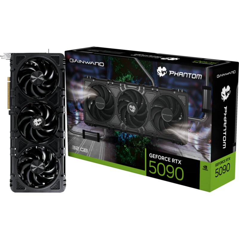 Gainward GeForce RTX 5090 Phantom Grafikkarte, DLSS 4, 3x DisplayPort, 1x HDMI
