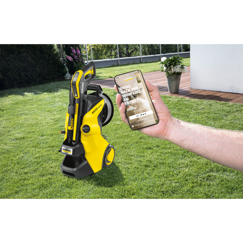 Kärcher K 5 Premium Smart Control Flex Home Hochdruckreiniger, gelb/schwarz