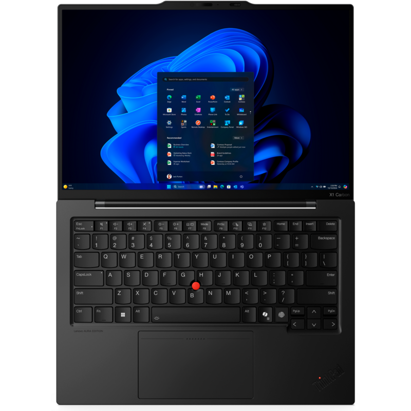 Lenovo ThinkPad X1 Carbon G13 Aura Edition (21NS004TGE) Notebook, 14", Touch, Intel Core Ultra 7 258V, Microsoft Windows, SSD