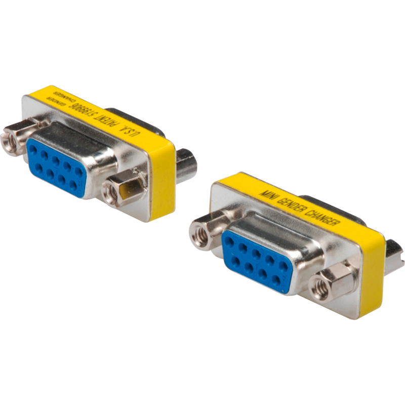 Digitus Mini Gender-Changer / 9-pin Adapter, DSUB9 Buchse auf DSUB9 Buchse