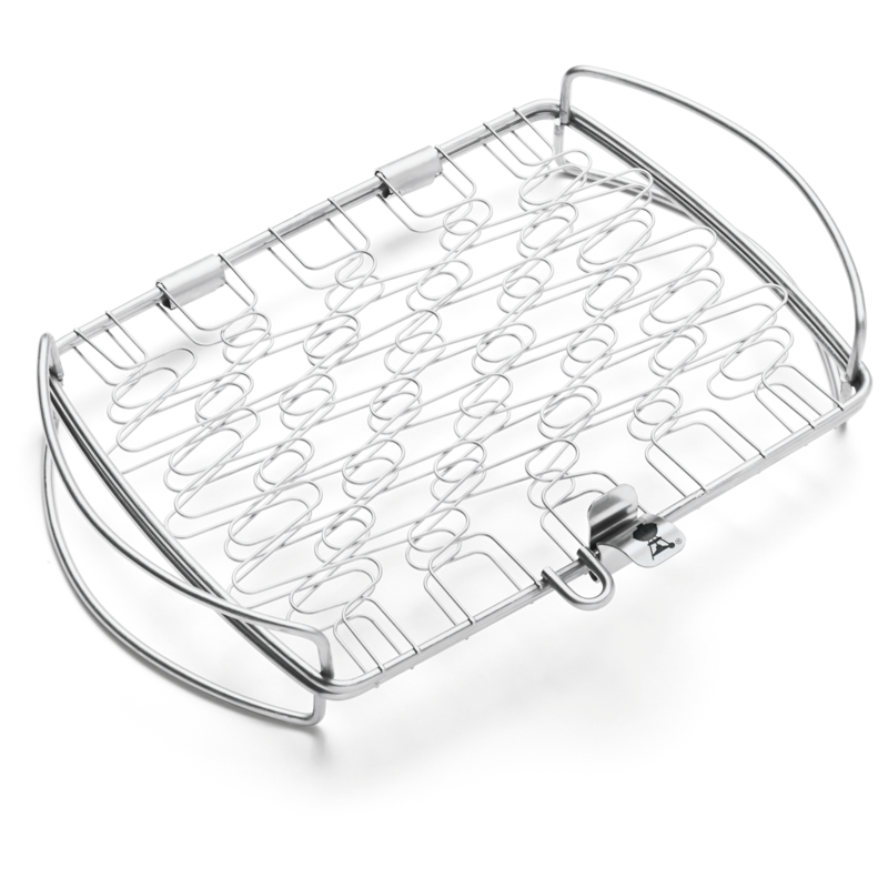 Weber Fisch- und Gemüsehalter 6470, klein Grillkorb, edelstahl